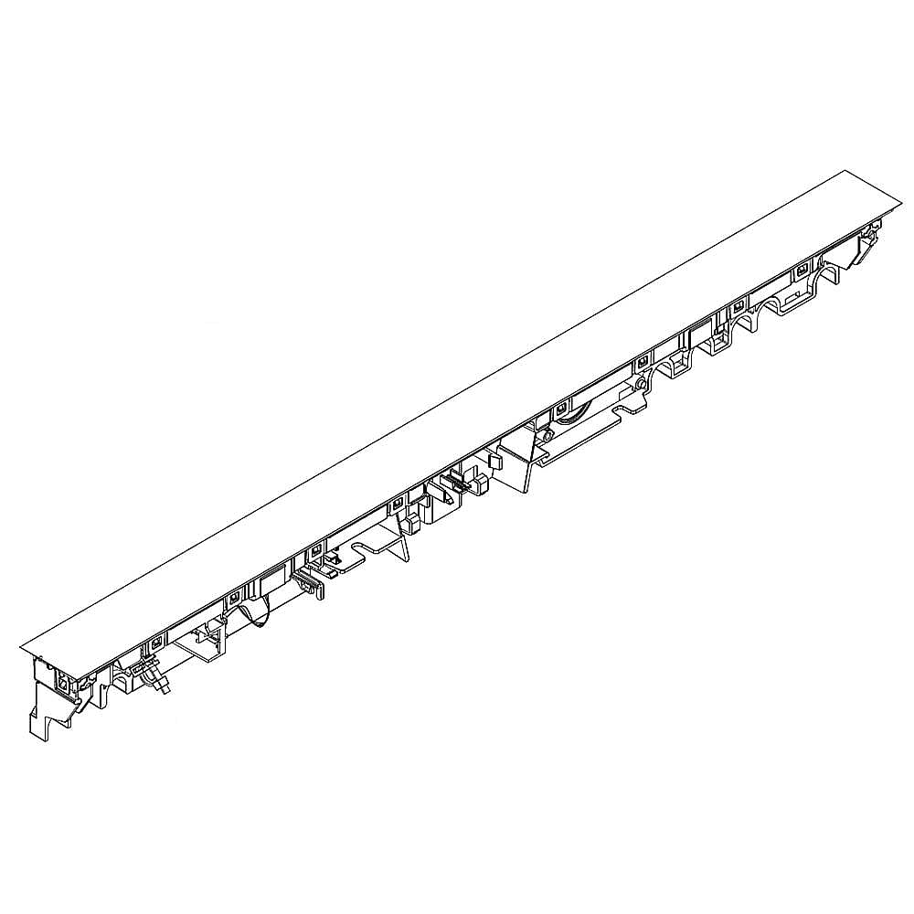Part #w11416457, Dishwasher Control Panel (Black) (Replaces W11099338) / 27.25 x 4.50 x 5.50