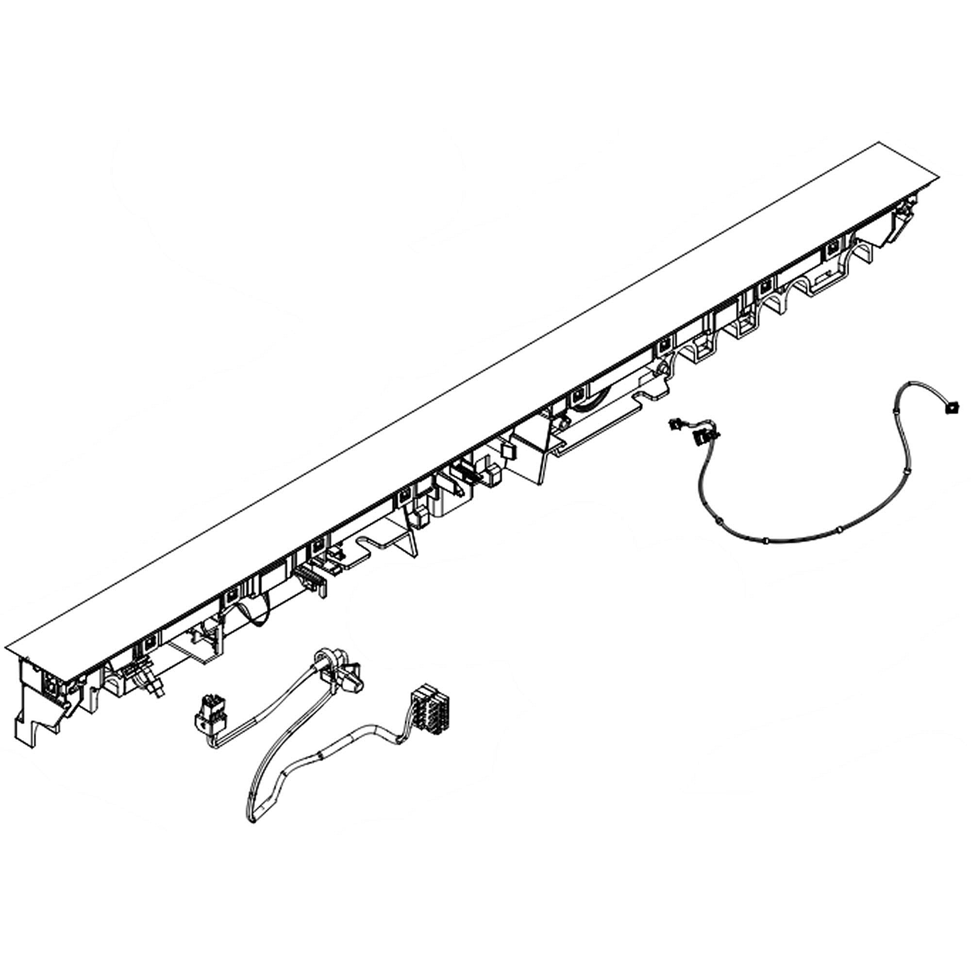 Part #w11416459, Dishwasher Control Panel Assembly (Black)