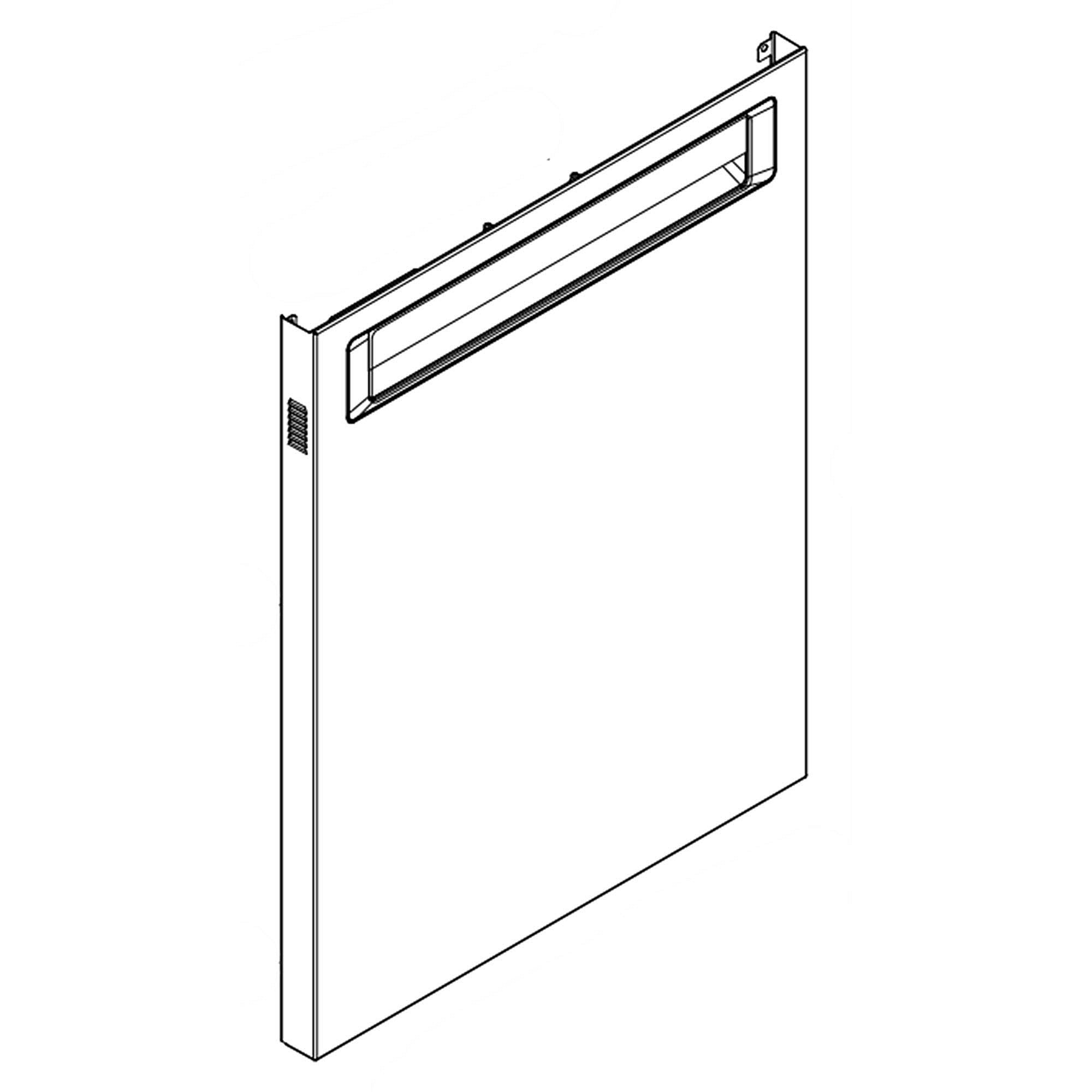 Part #w11416786, Dishwasher Door Outer Panel (Black Stainless) / 31.25 x 36.00 x 3.00