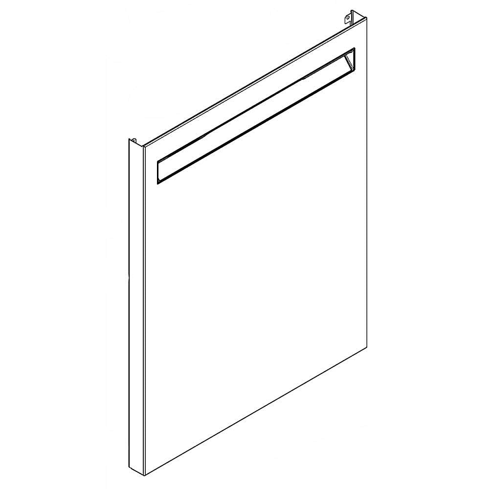 Dishwasher Door Outer Panel Stainless W11416788 Parts Sears PartsDirect   PD 0022 665 W11416788 Illustration