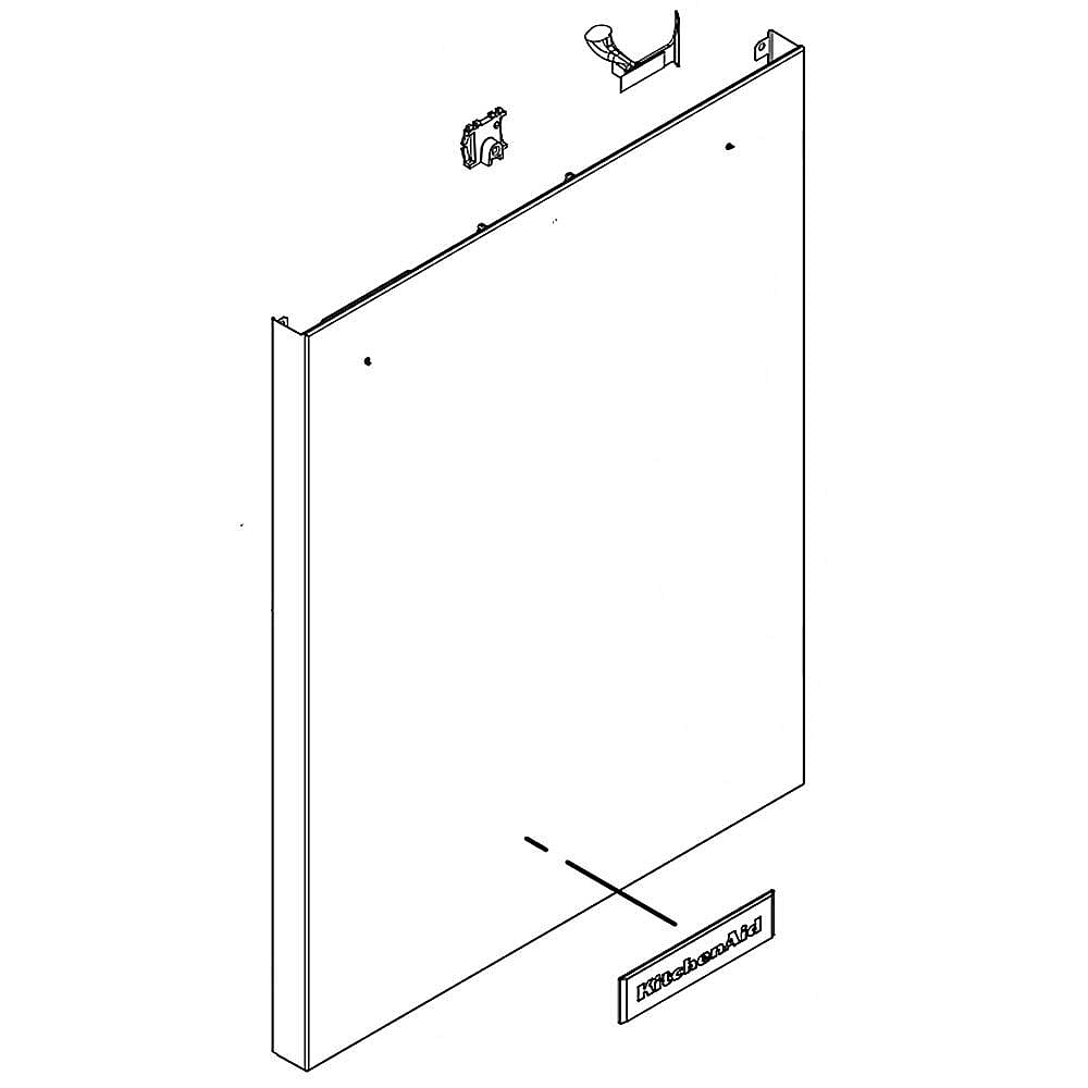 Dishwasher Door Outer Panel (Stainless) W11416792 35.75 x 30.00 x 3.25 Genuine OEM