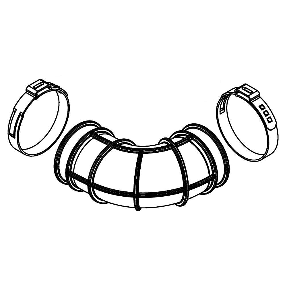 Part #w11419333, Dishwasher Pump Suction Hose / 3.00 x 2.00 x 2.00