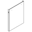 Dishwasher Door Outer Panel for Kenmore Elite 66514815N611 - Part W11435873