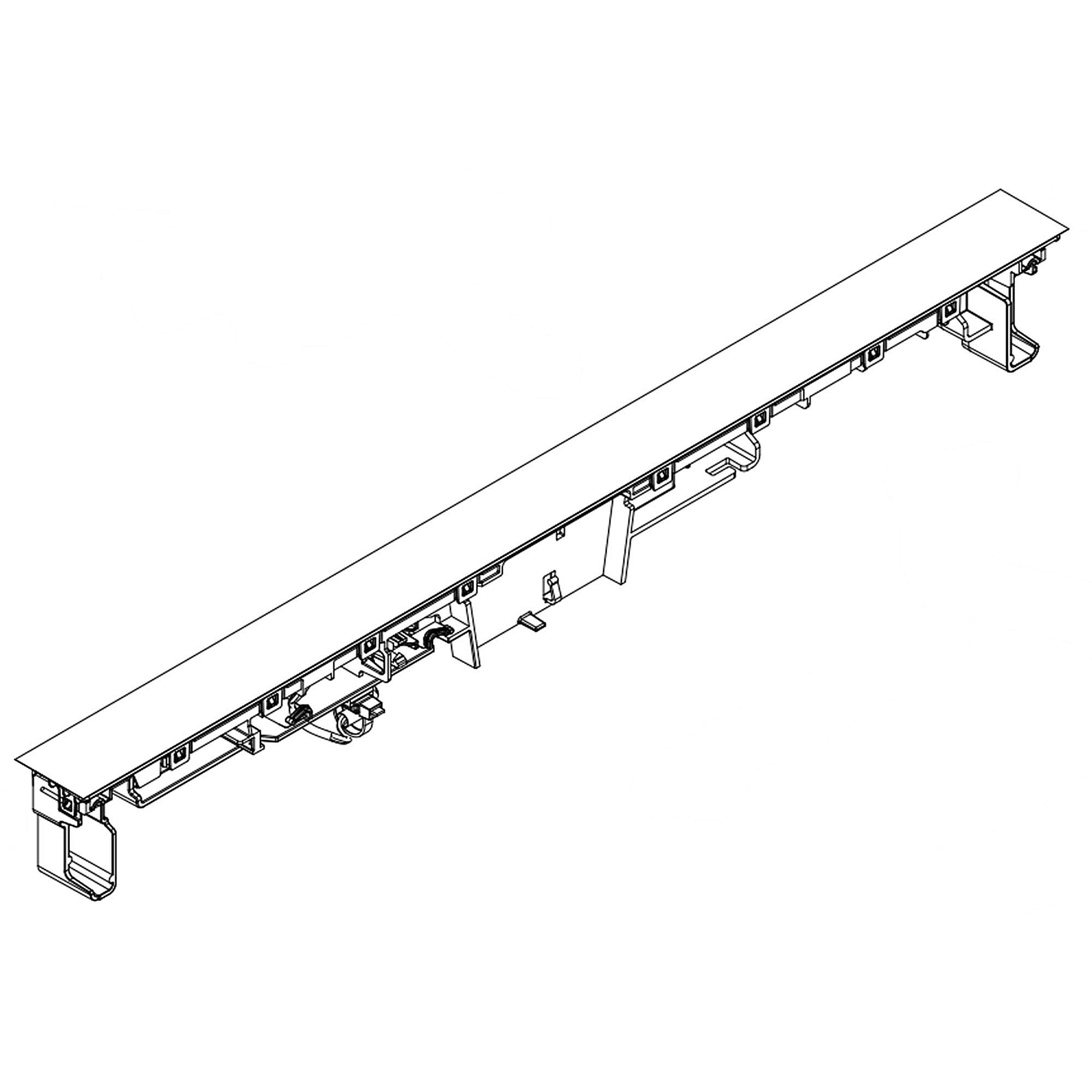 Part #w11460948, Dishwasher Control Panel (White) / 27.00 x 5.50 x 3.50