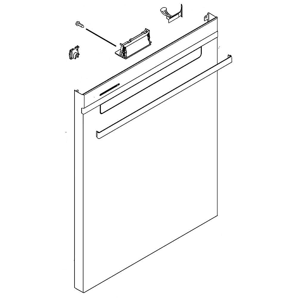 Part #w11461682, Dishwasher Door Outer Panel Assembly (Stainless) / 36.00 x 30.00 x 4.00