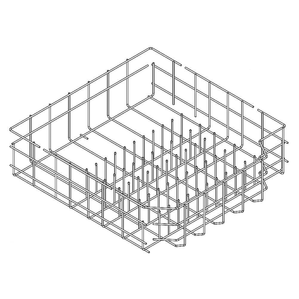 Part #w11498446, Dishwasher Dishrack, Lower | 24.00 x 22.00 x 7.50