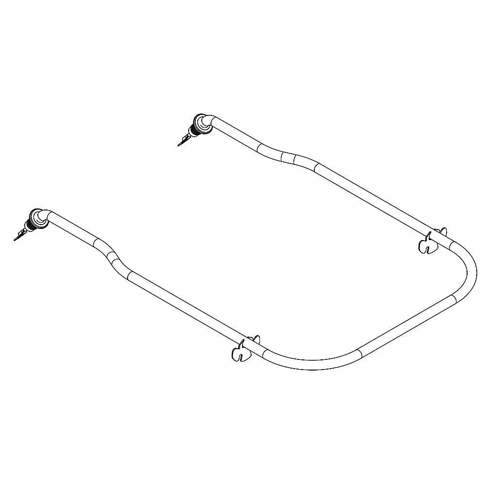 Part #w11537778, Whirlpool Dishwasher Heating Element (Replaces W11412298) / 19.25 x 18.75 x 4.00