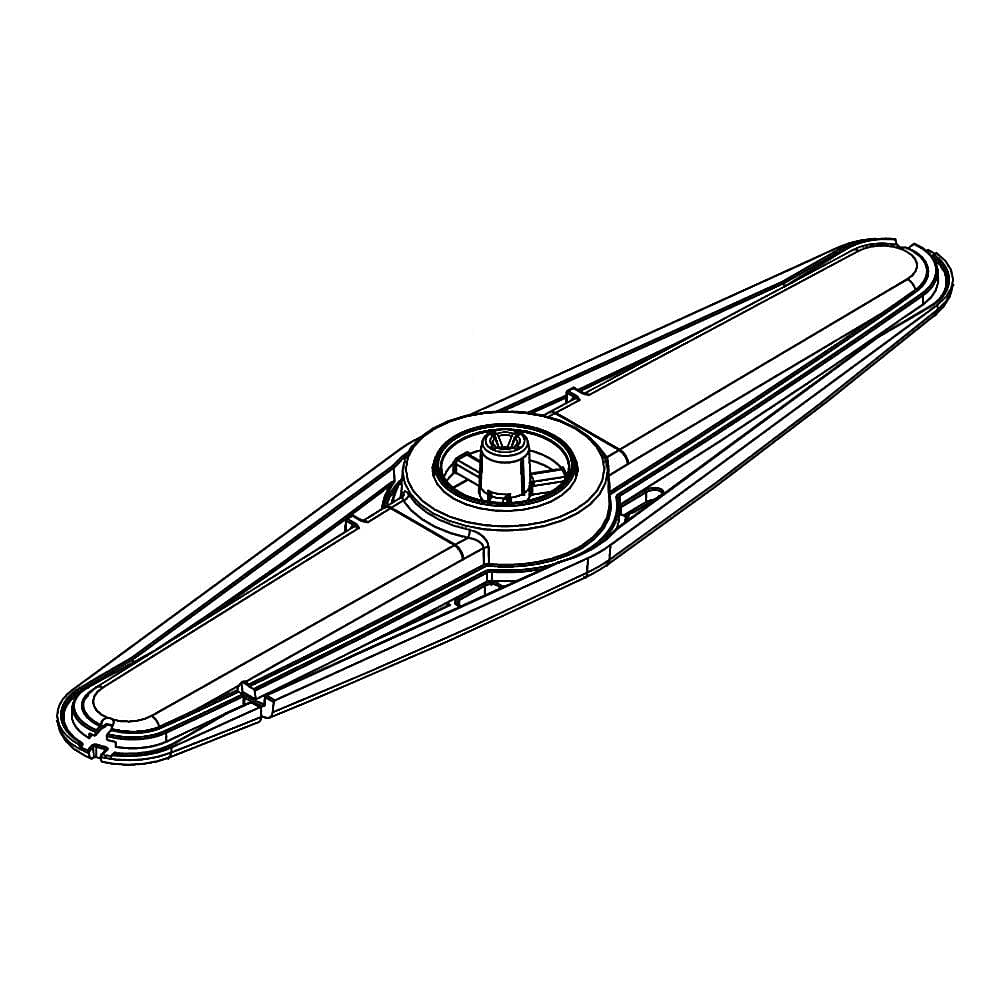 Part #w11573766, Dishwasher Spray Arm, Upper / 8.00 x 2.00 x 1.00