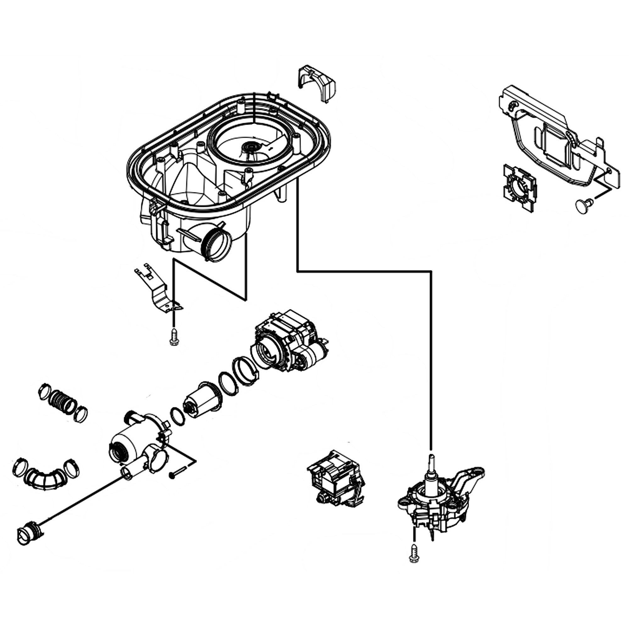 Part #w11680075, Sump/motor A