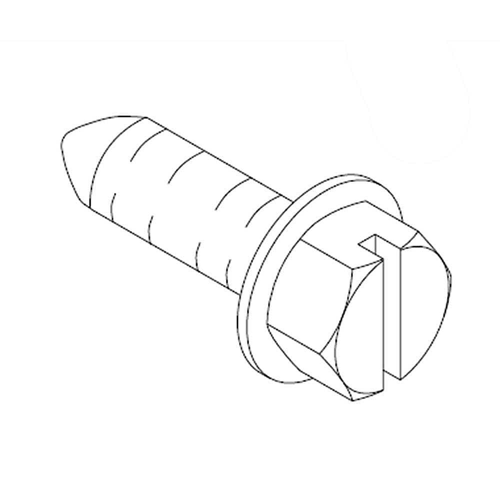 Photo of Part #wp3400014, Dishwasher Screw | 0.62 x 0.25 x 0.25 from Repair Parts Direct