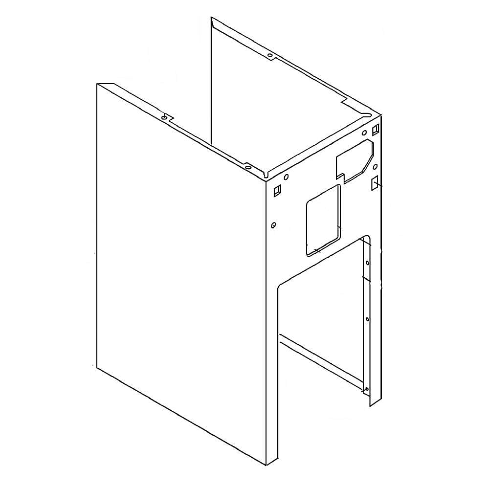 Photo of Part #wp9870913, Cabint Wh | 34.82 x 15.44 x 24.38 from Repair Parts Direct