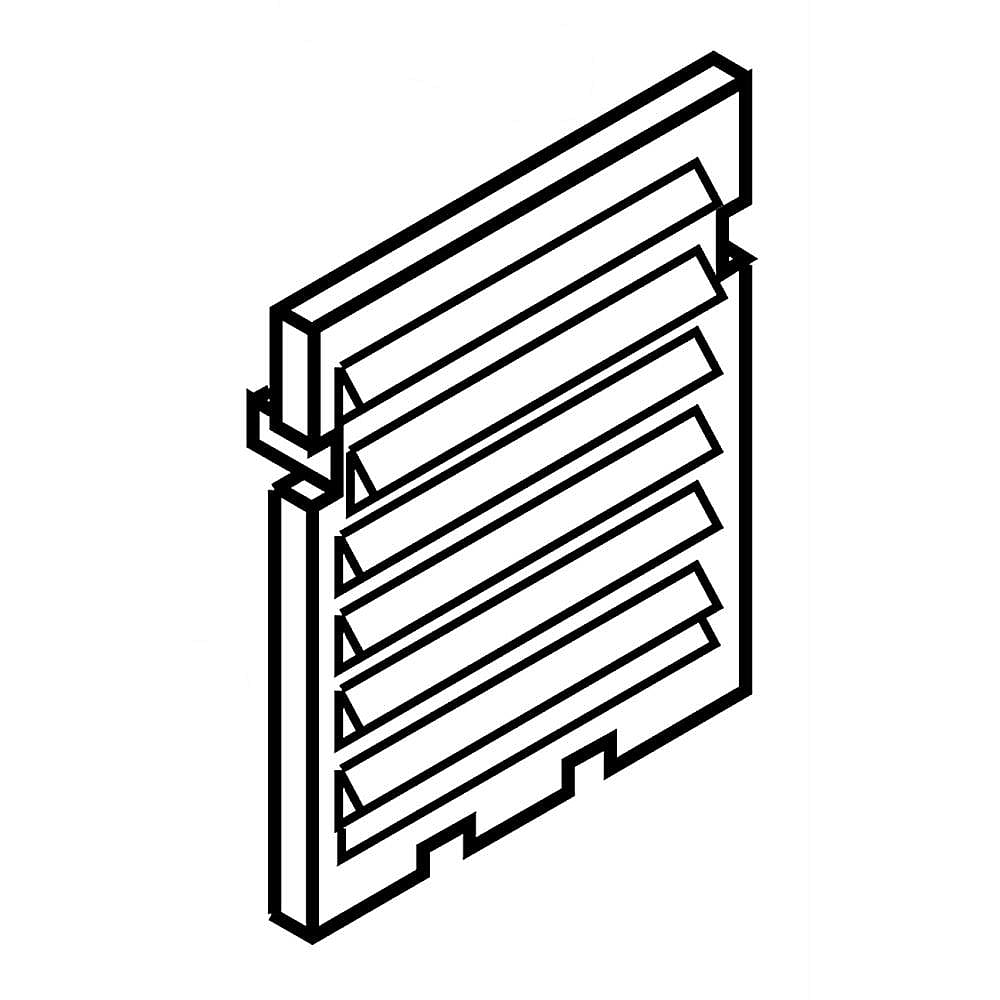 Part #wp9871099, Trash Compactor Air Freshener Cover (Black) / 5.50 x 4.75 x 0.50