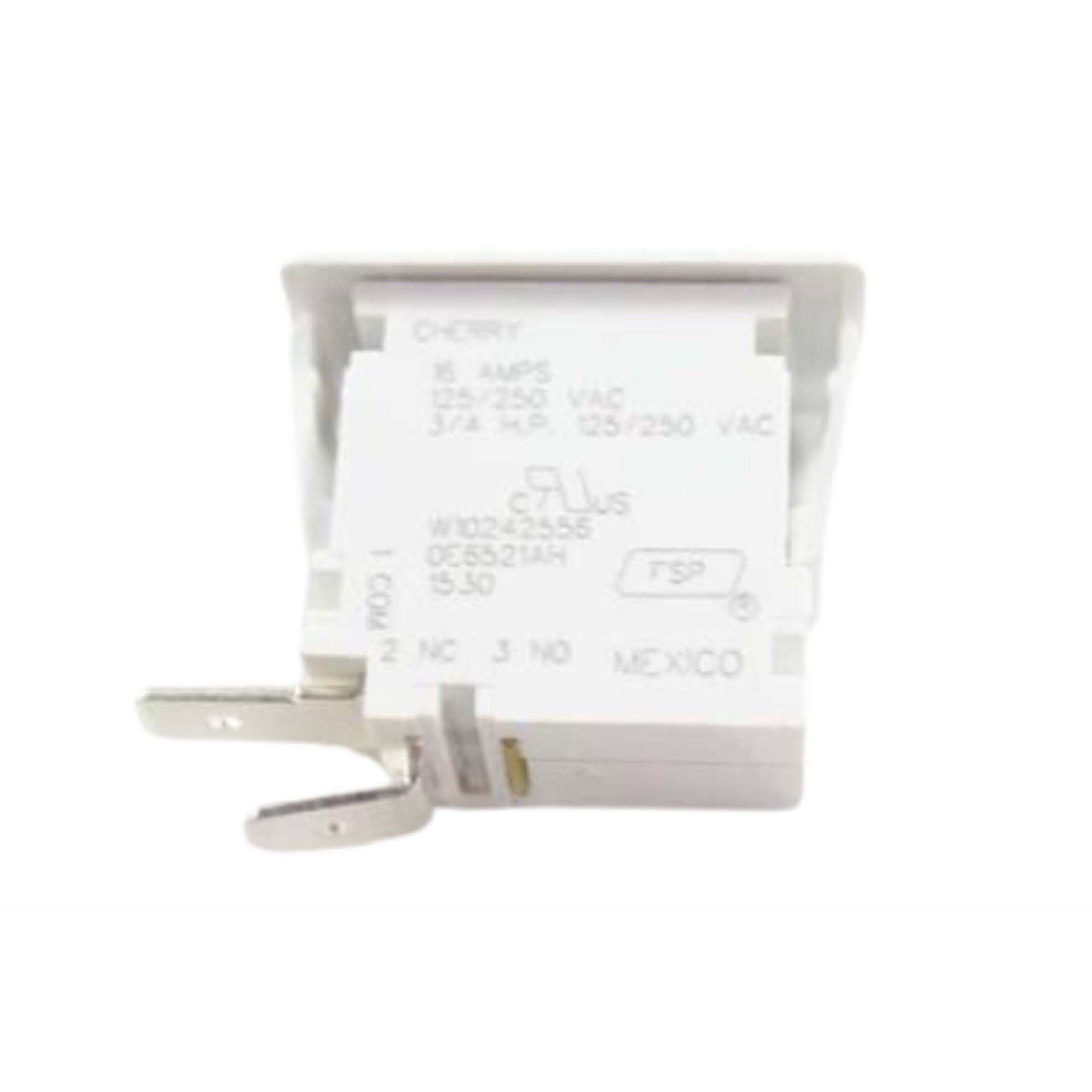 Part #wpw10242556, Trash Compactor Drawer Tilt Switch / 1.25 x 1.50 x 0.05