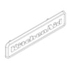 Cooktop Nameplate WPW10243393
