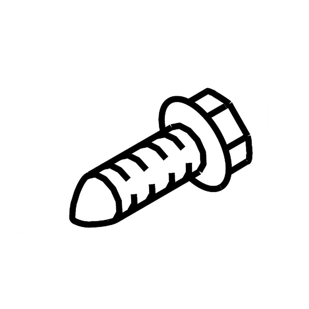 Part #wpw10309090, Dishwasher Screw (Replaces W10309090, W11364953) / 0.75 x 0.75 x 0.75
