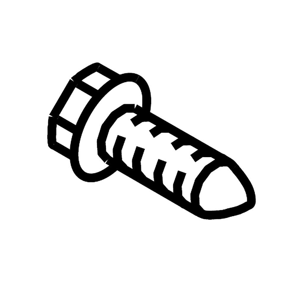 Part #wpw10348409, Dishwasher Screw (Replaces W10348409) / 1.00 x 0.50 x 0.50