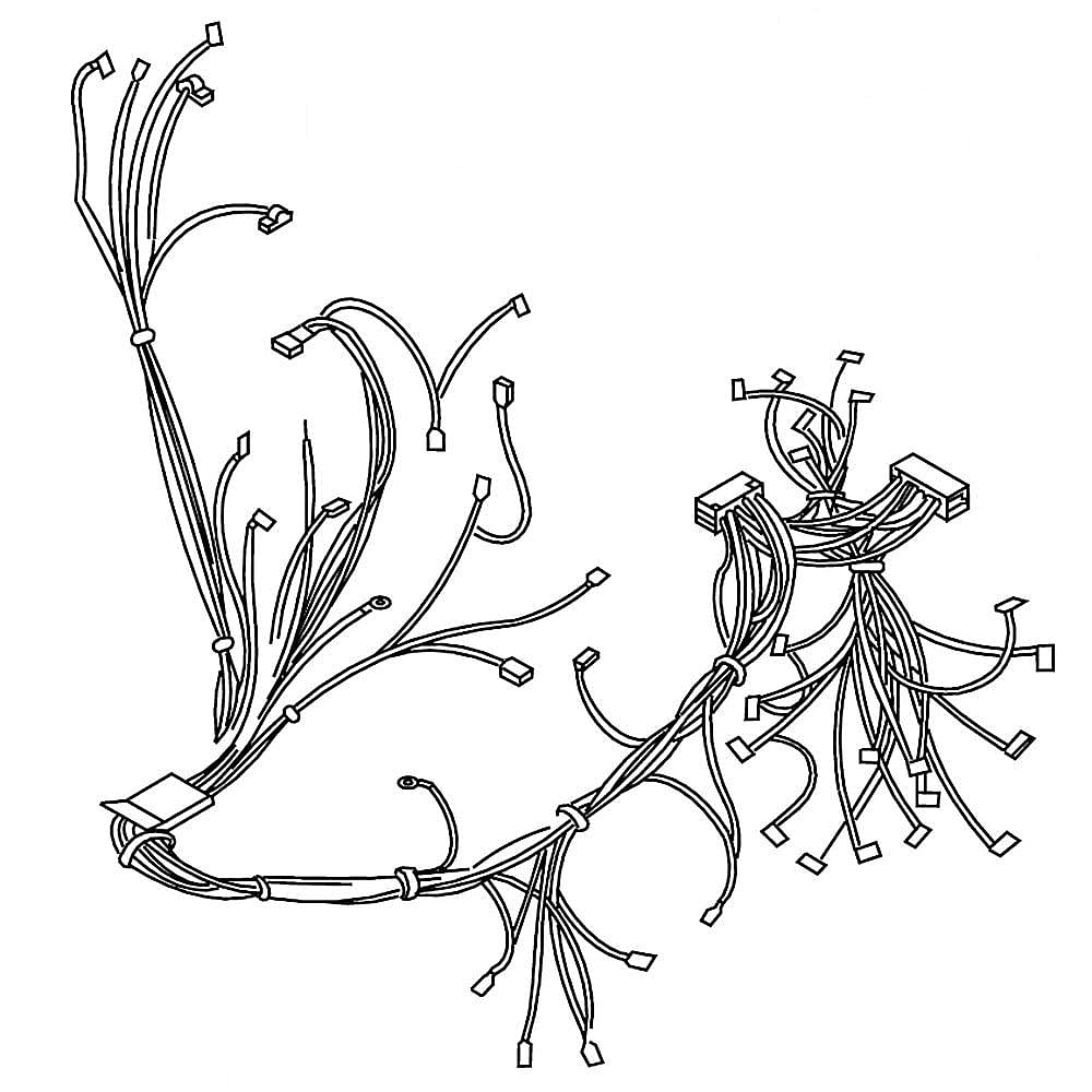 Photo of Part #wpw10348443, Dishwasher Wire Harness | 8.00 x 10.00 x 3.00 from Repair Parts Direct