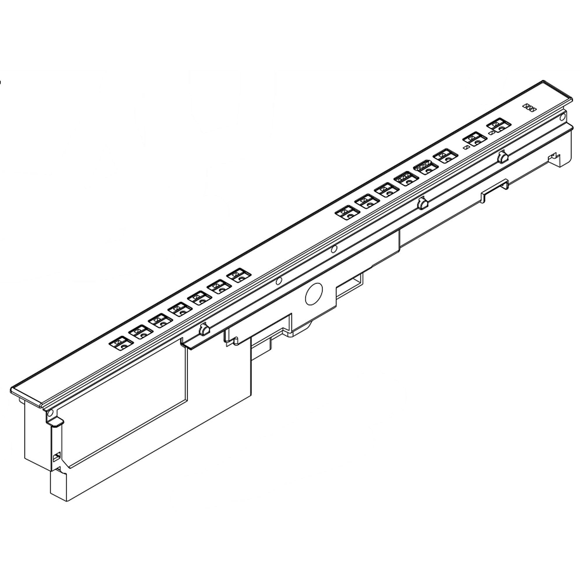 Photo of Part #wpw10380075, Dishwasher Control Panel | 26.75 x 5.00 x 3.50 from Repair Parts Direct