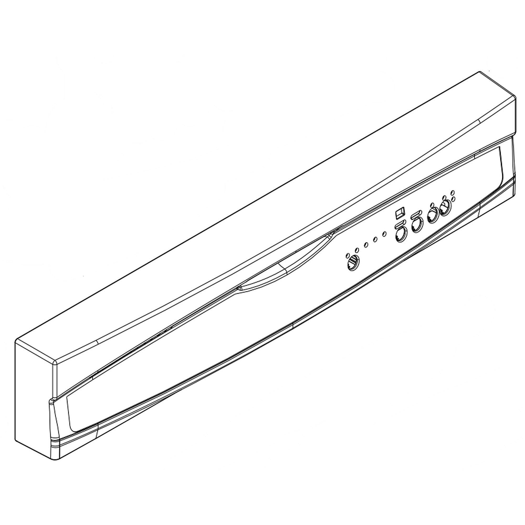 Photo of Part #wpw10456290, Dishwasher Control Panel | 5.07 x 3.44 x 27.19 from Repair Parts Direct