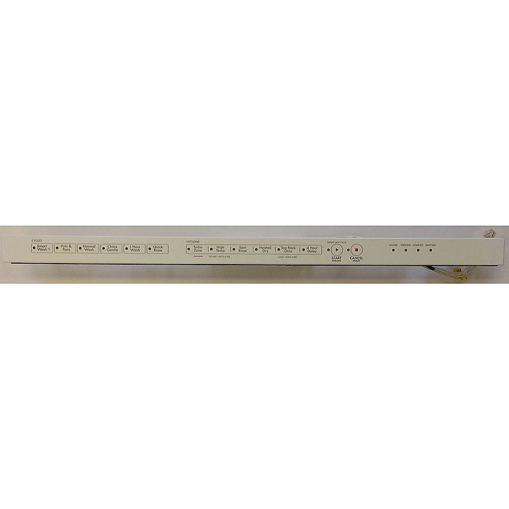 Part #wpw10457028, Dishwasher Control Panel And Overlay (White) / 24.00 x 4.00 x 4.00