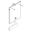 Dishwasher Door Outer Panel for Kenmore Elite 66512782K313 - Part WPW10481042