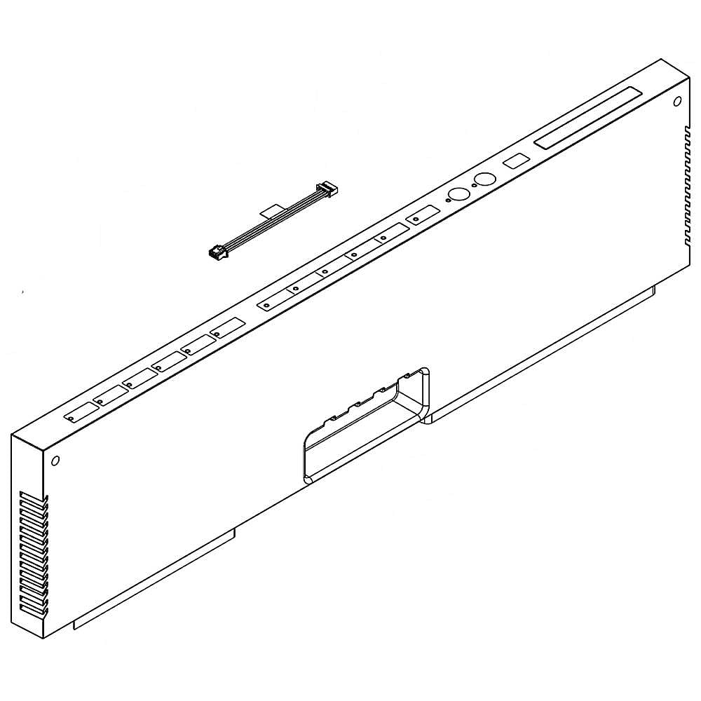 Photo of Part #wpw10500158, Dishwasher Control Panel | 6.82 x 4.32 x 31.44 from Repair Parts Direct