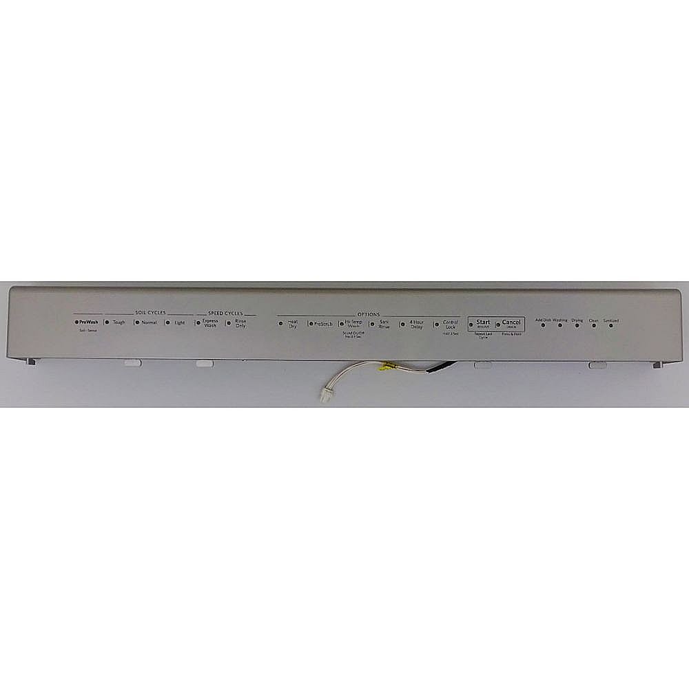 Part #wpw10537352, Dishwasher Control Panel Assembly (Stainless) / 24.00 x 4.00 x 4.00