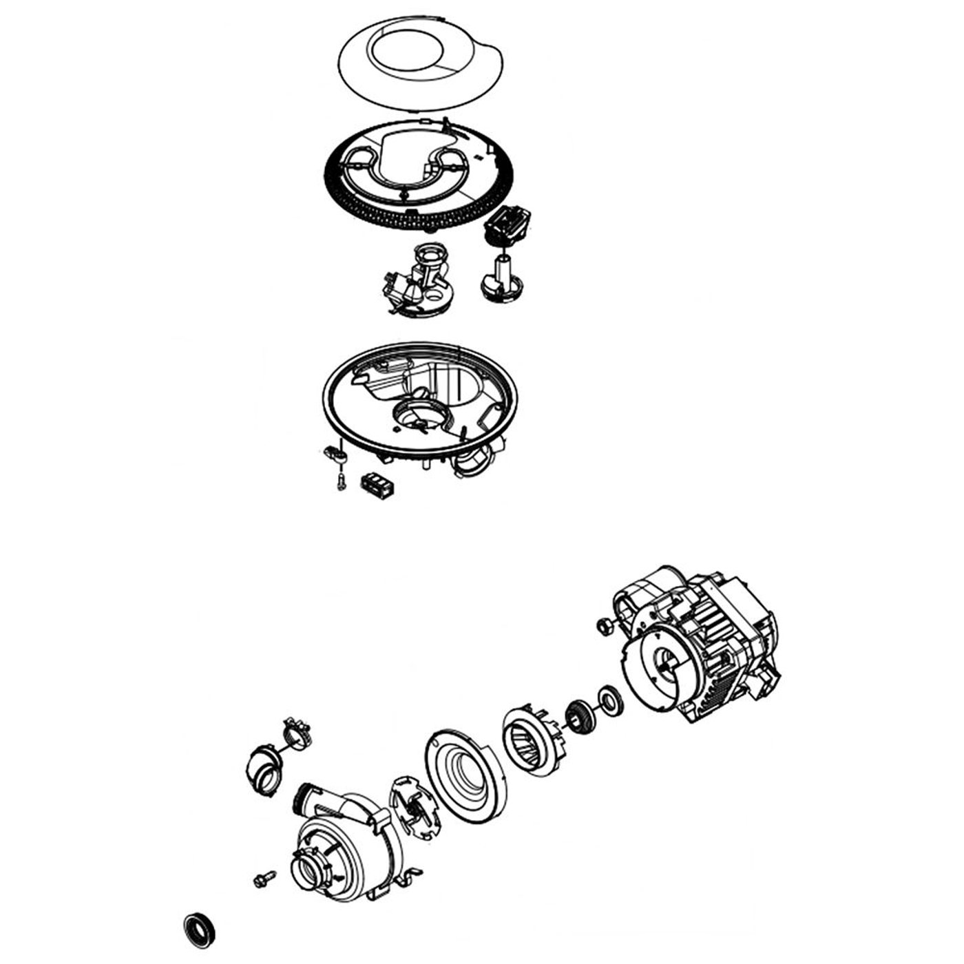 Dishwasher Pump and Motor Assembly WPW10591570 parts Sears PartsDirect