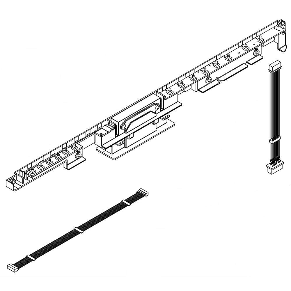 Part #wpw10629159, Dishwasher User Interface Housing / 3.44 x 2.82 x 23.94