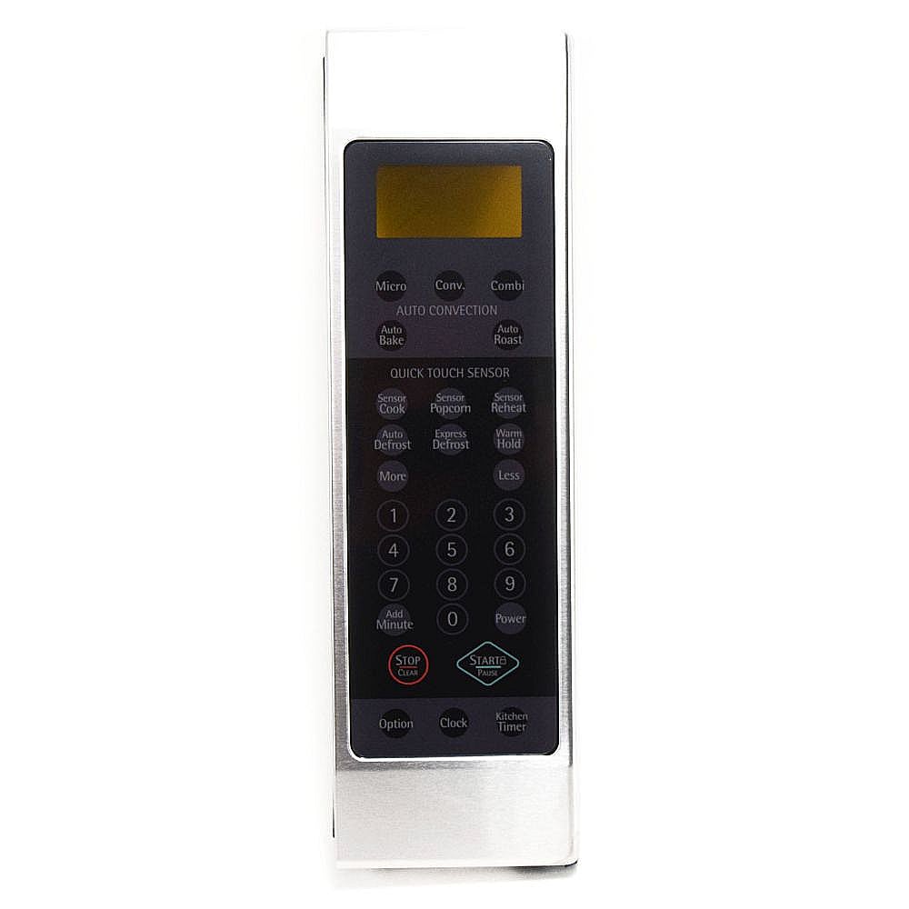 White Samsung DE94-01354F Microwave Control Panel
