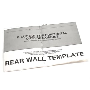 Microwave Wall Vent Template 4922W5A058A