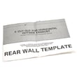 Microwave Wall Vent Template for Kenmore 72181623600 - Part 4922W5A058A