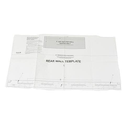 Photo of Part #4922W5A060E, Card, templat from Repair Parts Direct