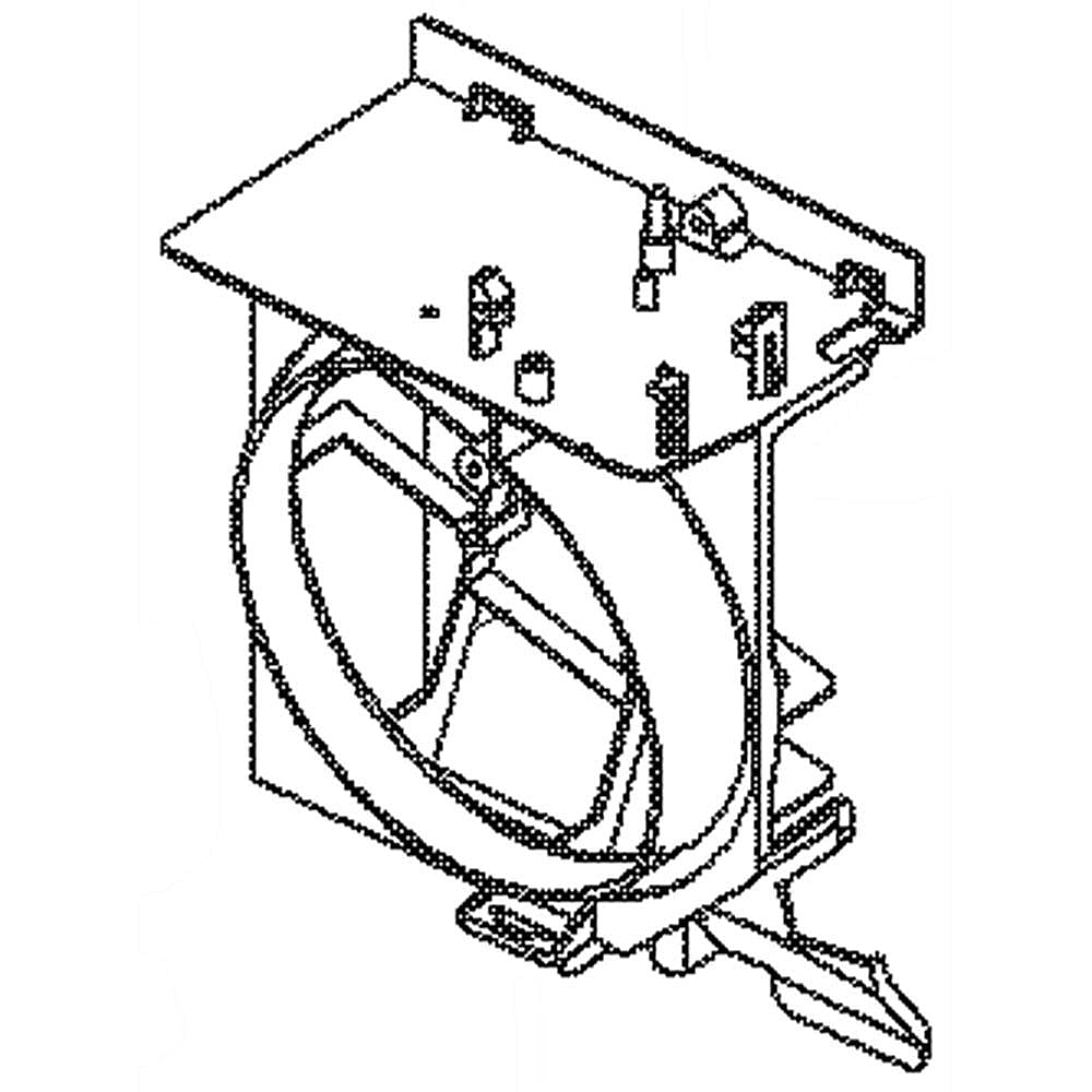 Photo of Part #4974W0A003C, Suction Guide from Repair Parts Direct