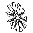 Wall Oven Convection Fan Blade