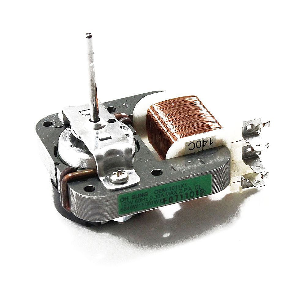 Part #6549W1F001W, Microwave Cooling Fan Motor / 9.00 x 8.00 x 6.50