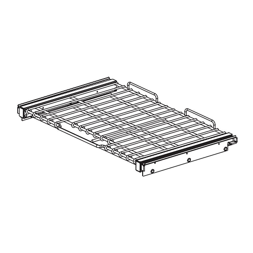 Part #aaa59301503, Wall Oven Slide Rack | 28.63 x 18.49 x 7.51