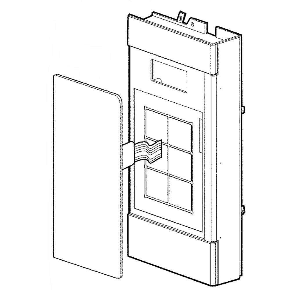 Photo of LG Part #acm73720605, Microwave Control Panel Assembly | 17.17 x 14.50 x 7.67 from Repair Parts Direct