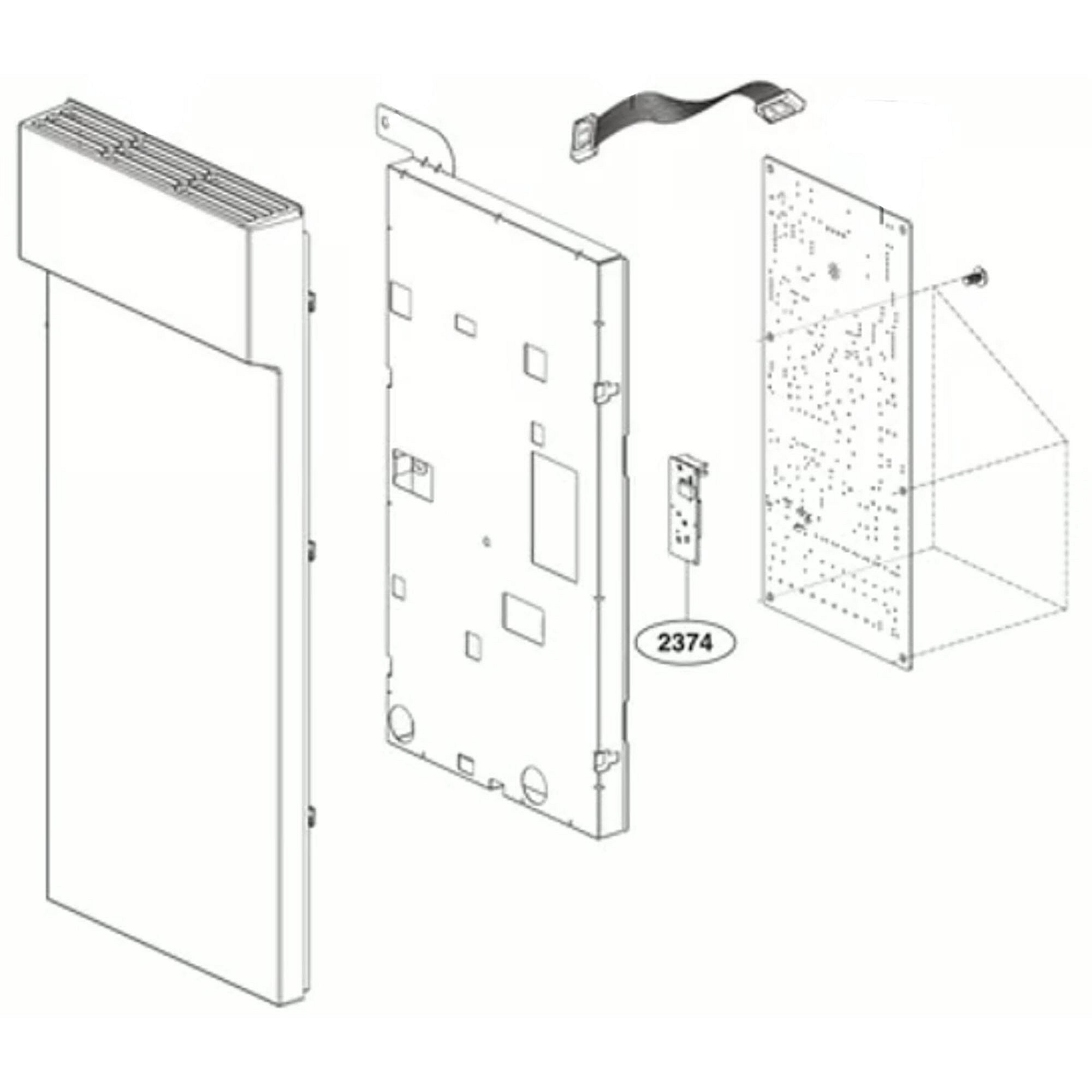 Part #acm76192102, Microwave Electronic Control Board And Panel Assembly