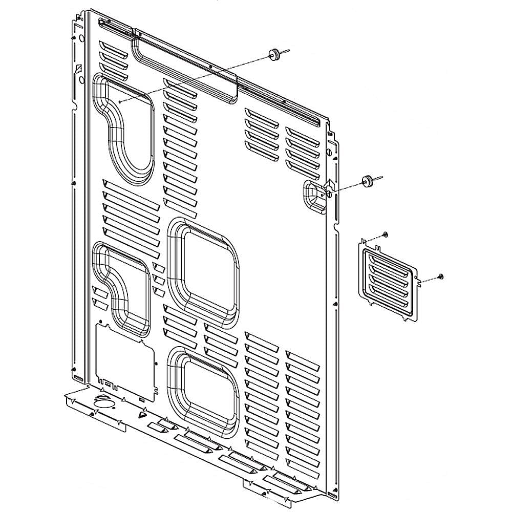 Part #acq30369902, Cover Assembly, rear