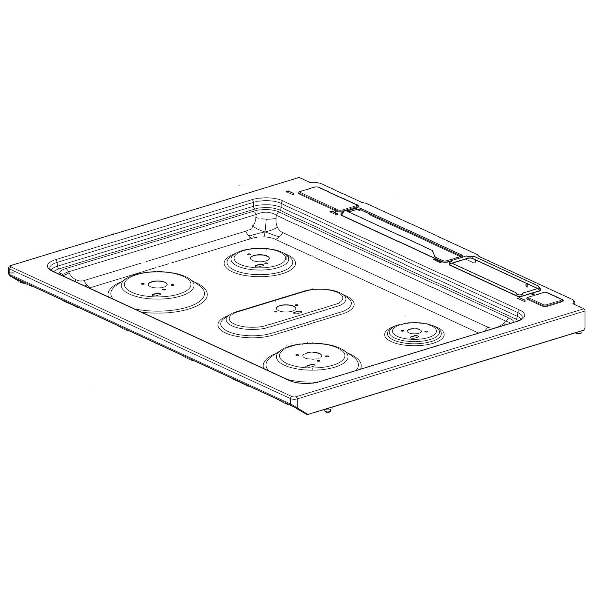 Part #acq30383303, Lg Cover Assembly, top