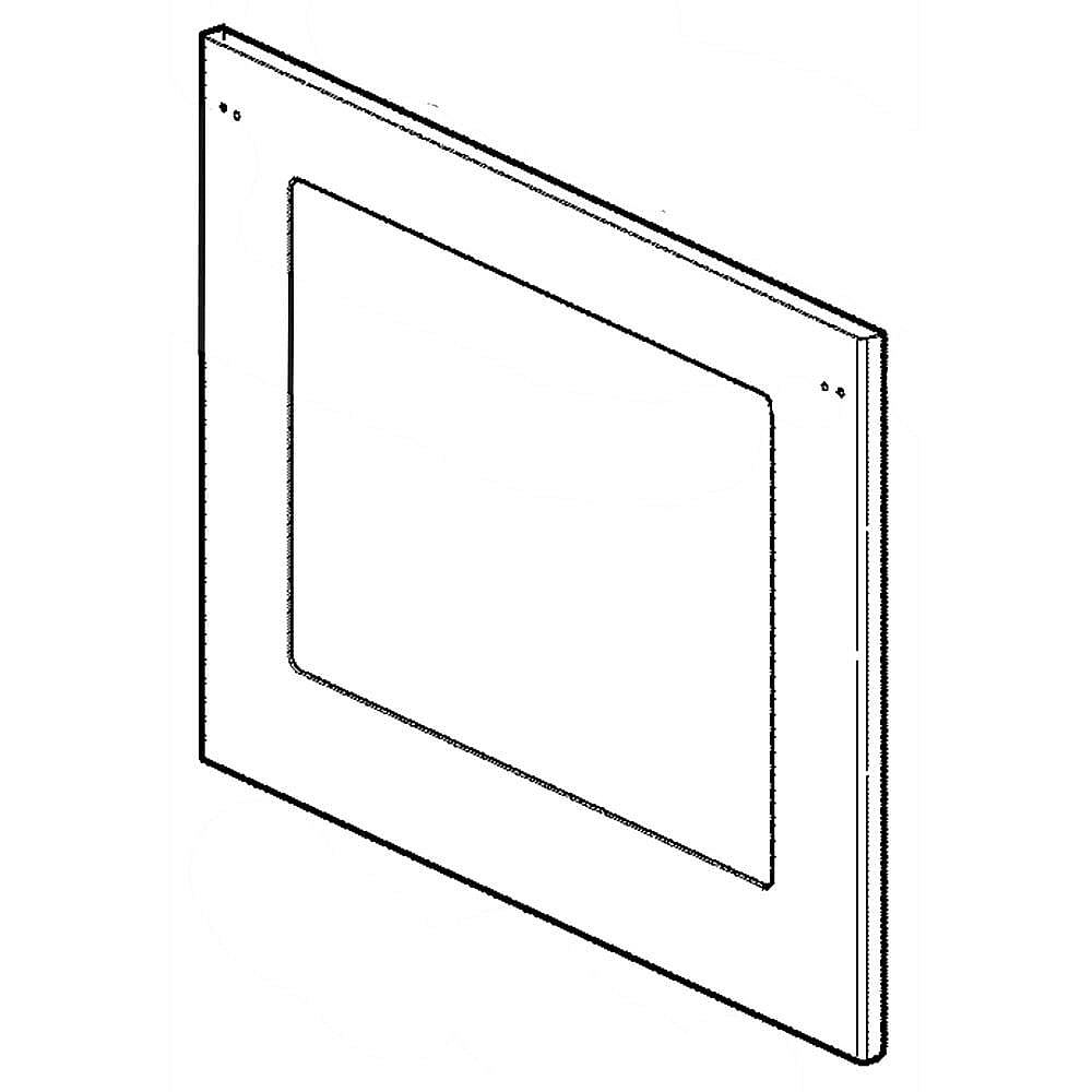LG Part #acq56085408, Wall Oven Door Outer Panel, Lower