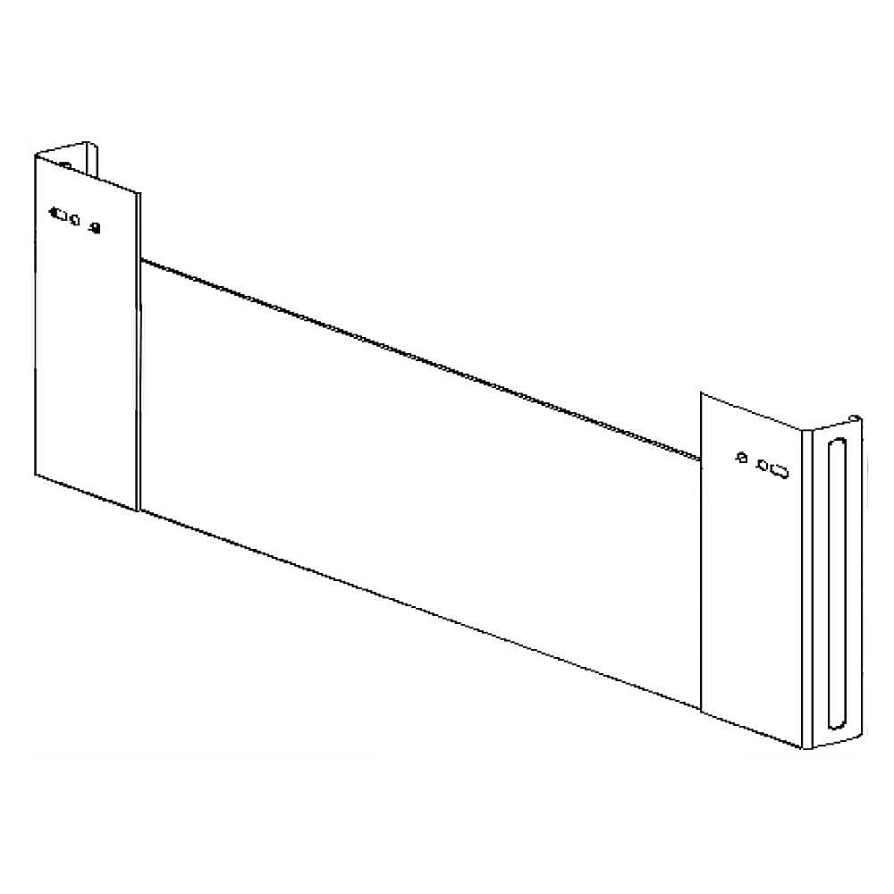 Part #acq83851103, Range Upper Oven Door Outer Panel