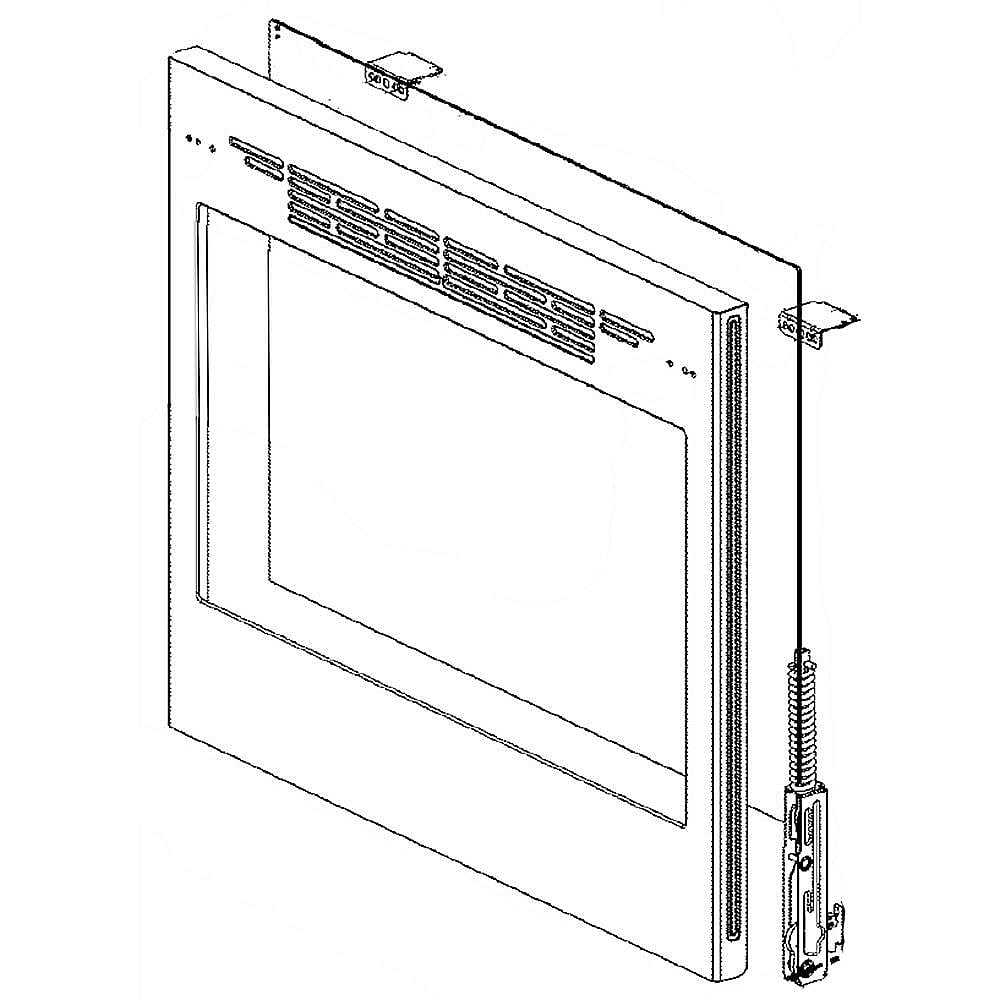 Range Oven Door Outer Panel Assembly