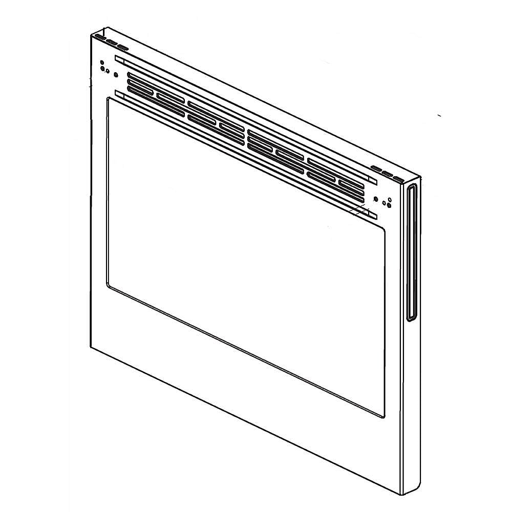 Photo of LG Part #acq87912201, Range Oven Door Outer Panel | 29.50 x 29.50 x 3.00 from Repair Parts Direct