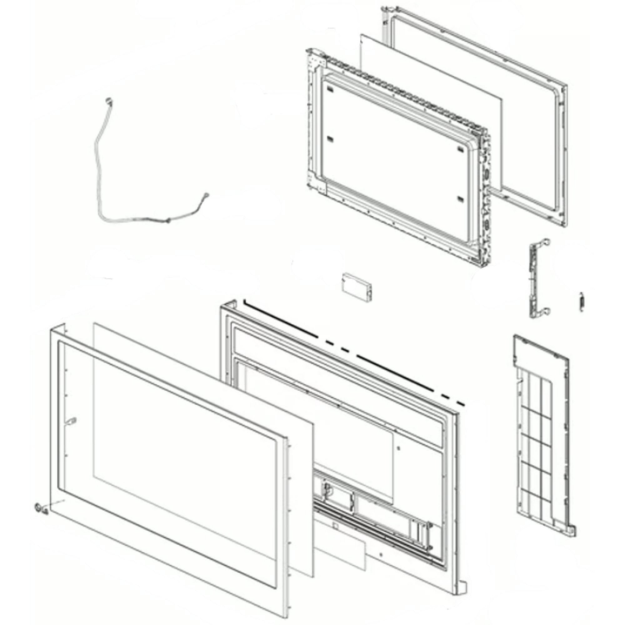 Part #adc30017402, Lg Door Assembly, full
