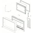 Lg Door Assembly,full for LG MVEL2033F/00 - Part ADC30017402