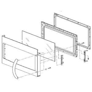 Microwave Door Assembly ADC67735707