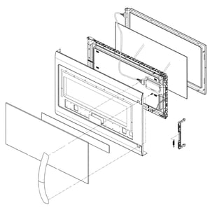 Microwave Door Assembly ADC74347103