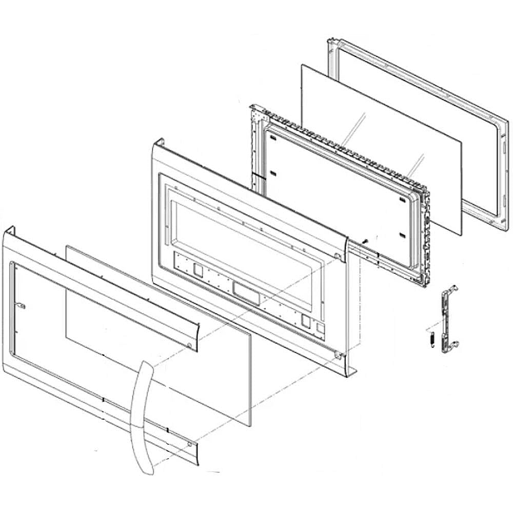 LG Microwave Door Assembly ADC74347110 parts Sears PartsDirect